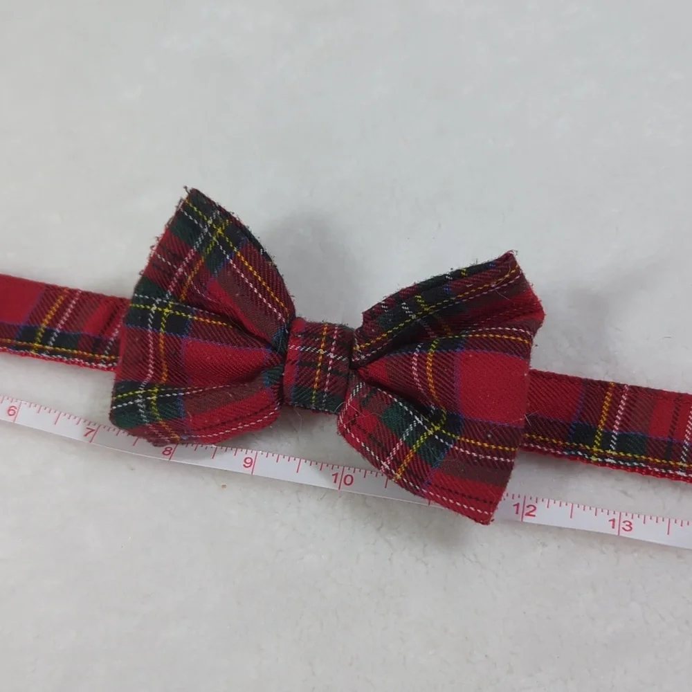 Tartan plaid style collar L / XL